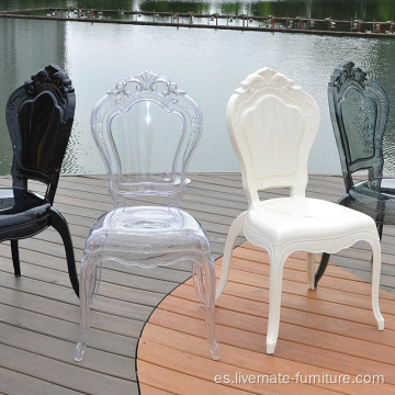 Muebles Resina Crystal Amber Clear Bella Princess Sillas